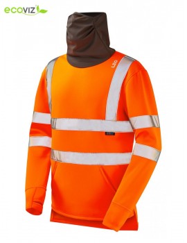 Leo Coombesgate Snood Sweatshirt Orange High Visibility